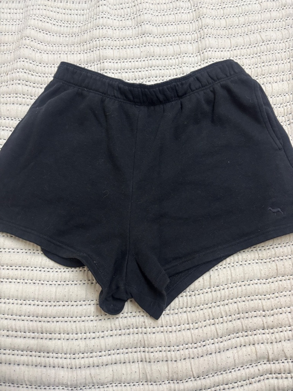 PINK Victoria's Secret Black Athletic Pull-On Shorts